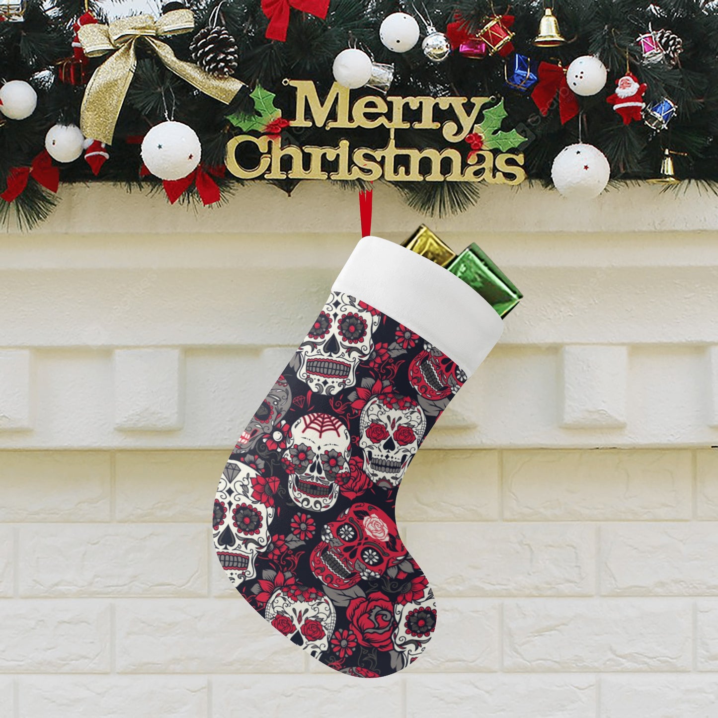 Sugar skull Custom Christmas Stockings