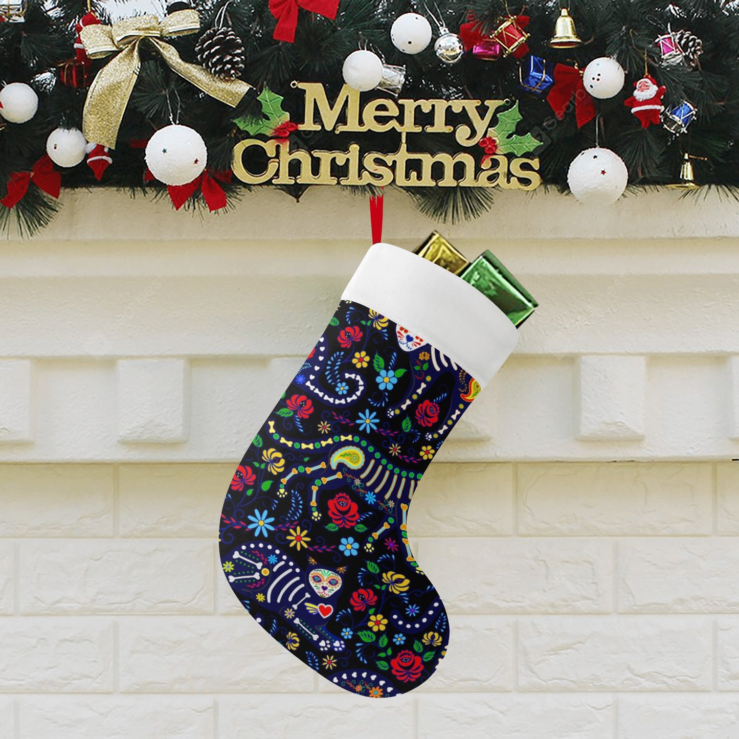 Sugar skull Custom Christmas Stockings