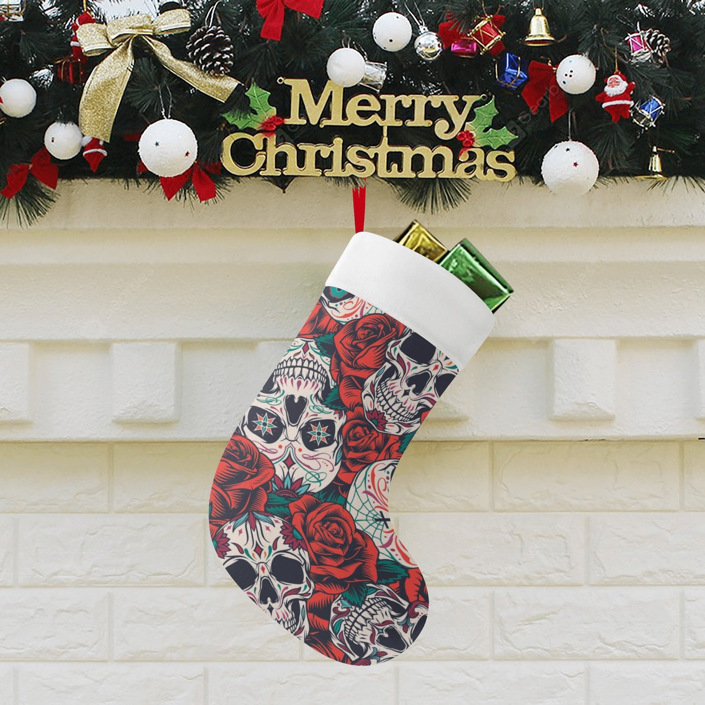 Sugar skull Custom Christmas Stockings