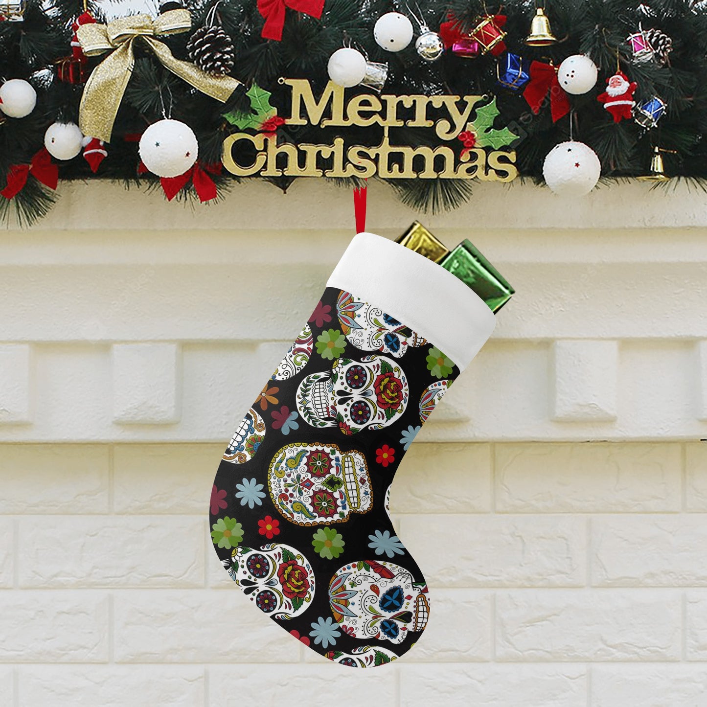 Sugar skull Christmas Stockings