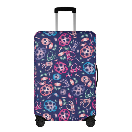Day of the dead suitcase cover Polyester Luggage Cover