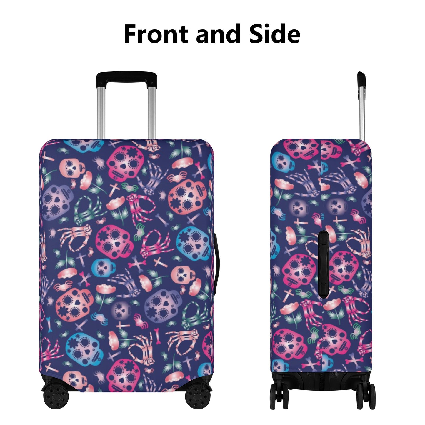 Day of the dead suitcase cover Polyester Luggage Cover