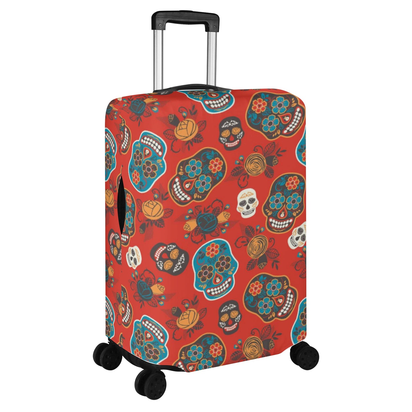 Dia de los muertos suitcase cover Polyester Luggage Cover