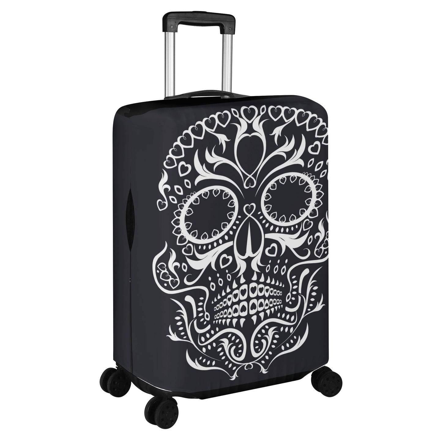 Day of the dead mexican skull suitcase cover Polyester Luggage Cover