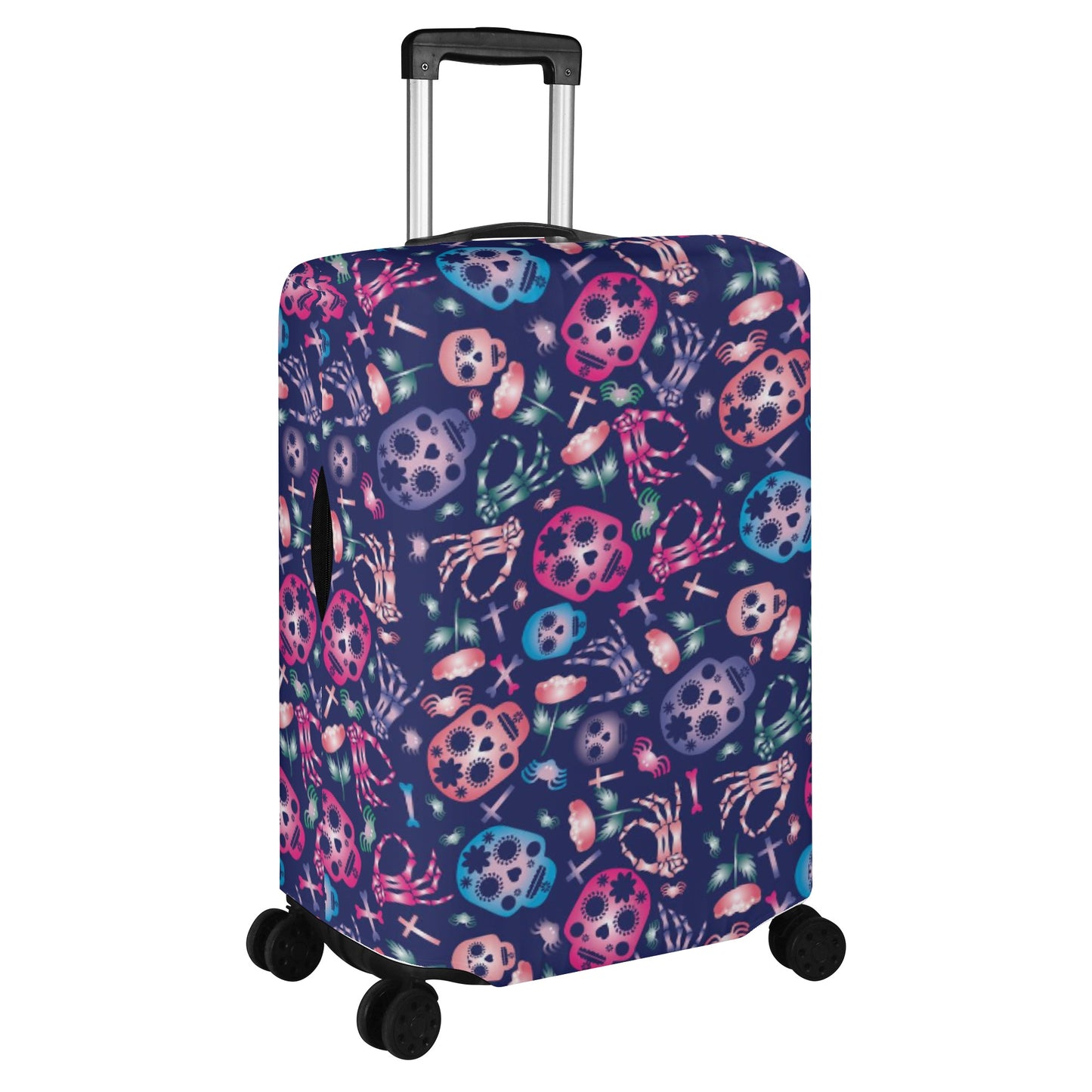 Day of the dead suitcase cover Polyester Luggage Cover