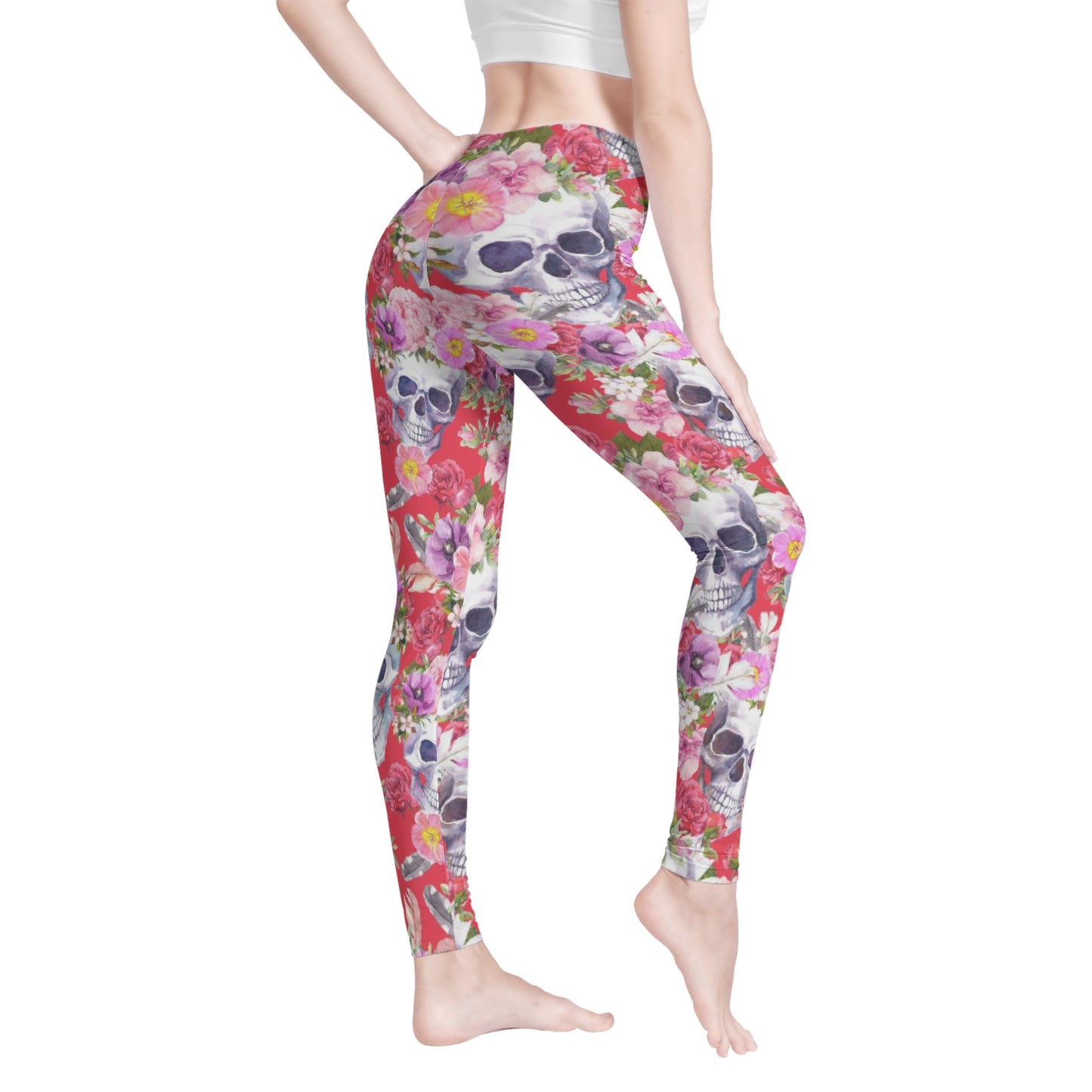 Day of the dead candy skull calaveras Women's Leggings