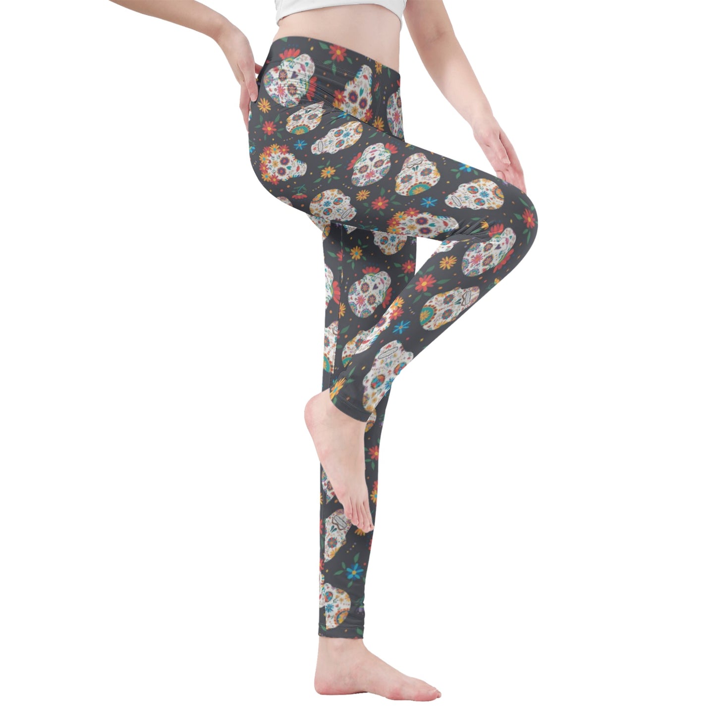 Dia de los muertos skull Women's Leggings