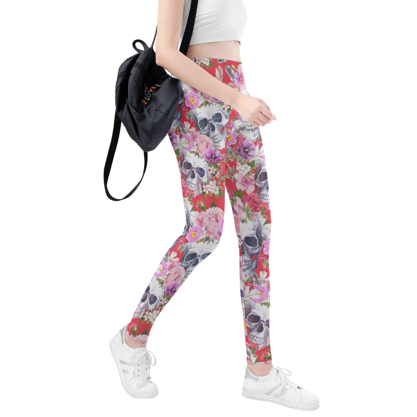 Day of the dead candy skull calaveras Women's Leggings