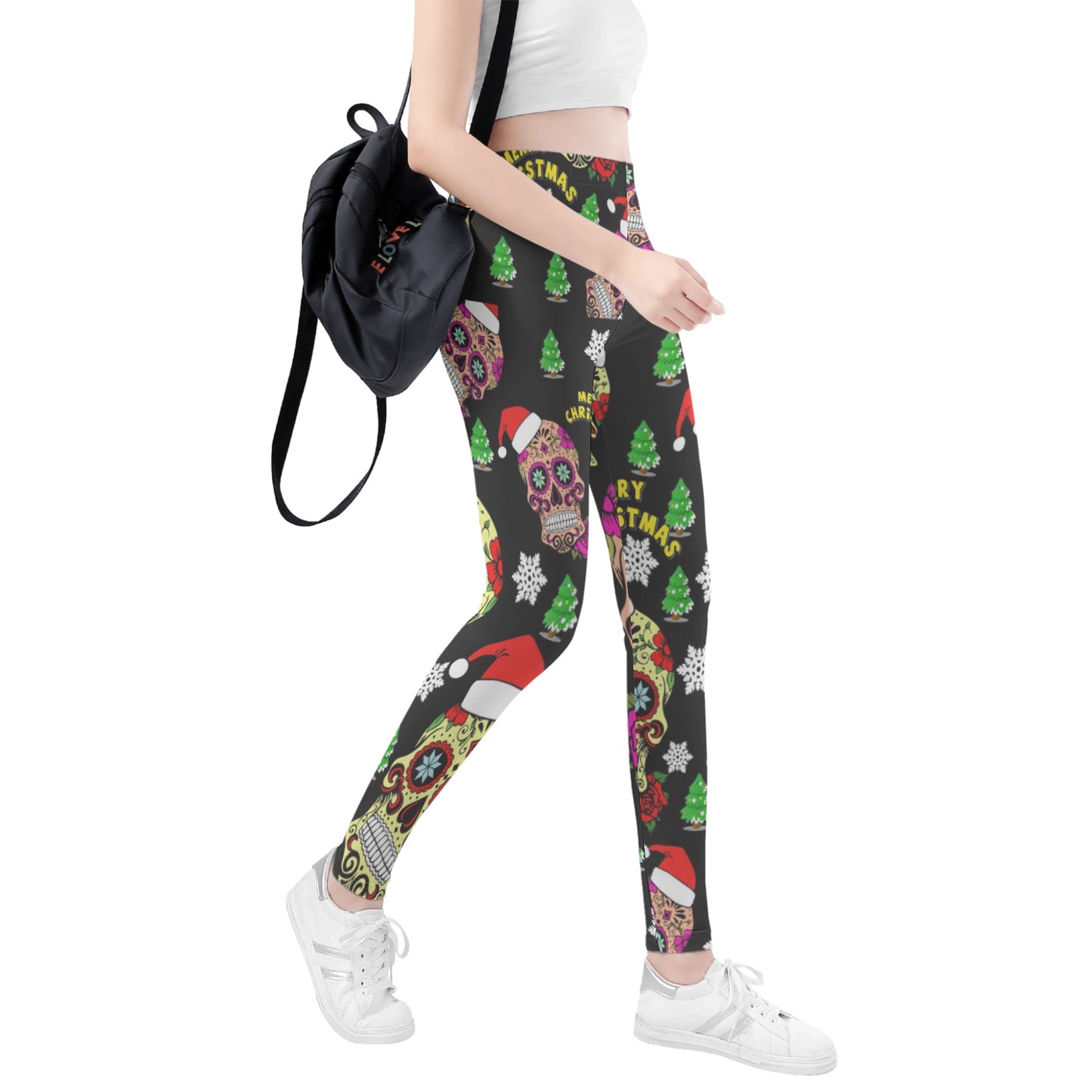 Sugar skull halloween candy skull Women's Leggings