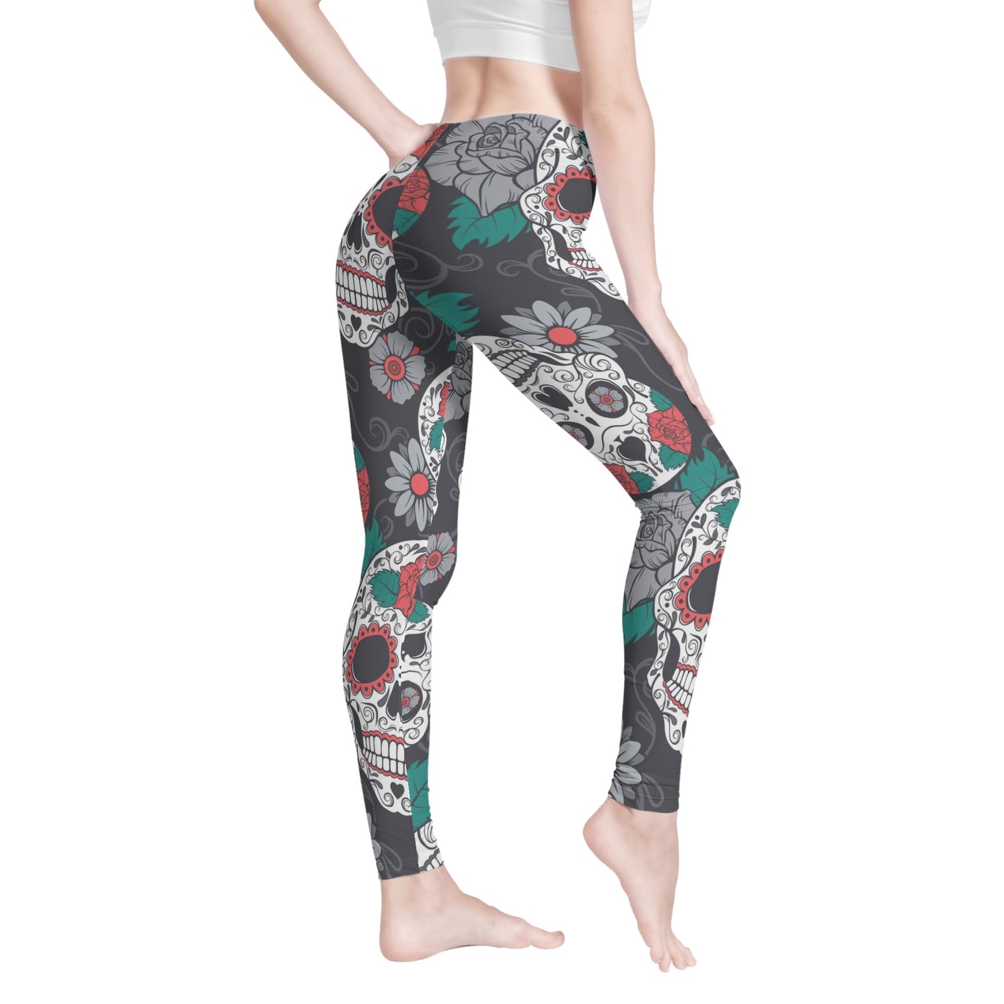 Sugar skull day of the dead Women's Leggings