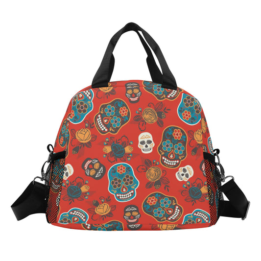 All Day of the dead pattern Over Printing Lunch Bag