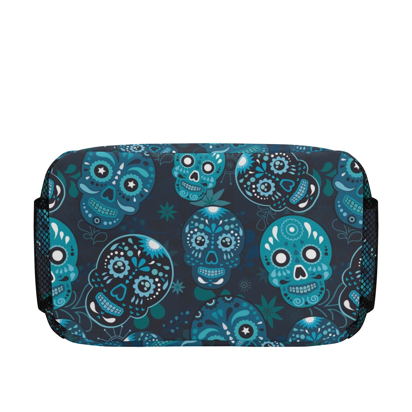 All Sugar skull dia de los muerts pattern Over Printing Lunch Bag