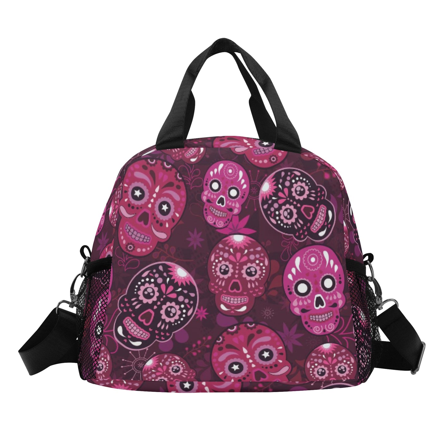 All Dia de los muertos pattern Over Printing Lunch Bag