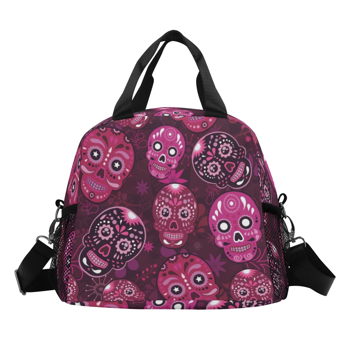 All Dia de los muertos pattern Over Printing Lunch Bag