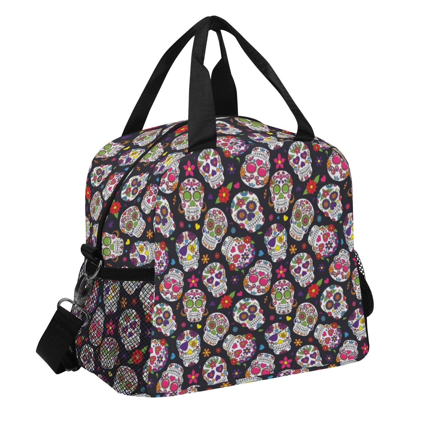 All Calaveras mexican skull pattern Over Printing Lunch Bag