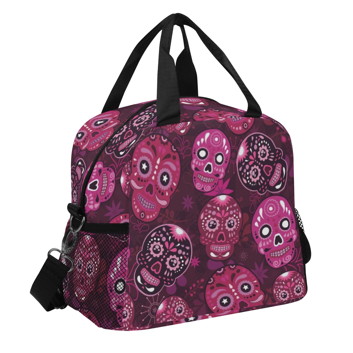 All Dia de los muertos pattern Over Printing Lunch Bag