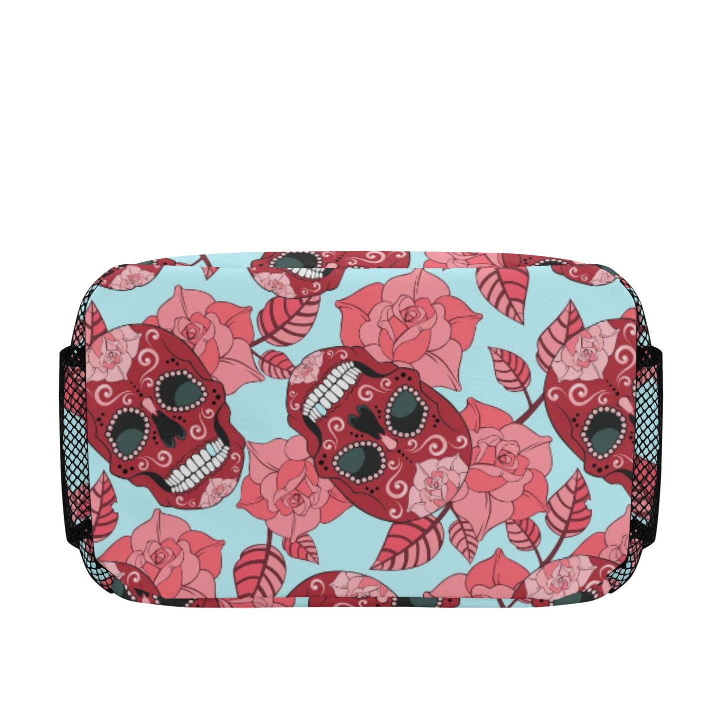 All Dia de los muertos candy skull pattern Over Printing Lunch Bag