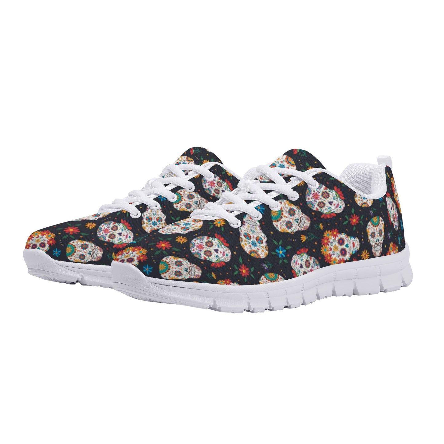 Sugar skull day of the dead pattern Women's Running Shoes