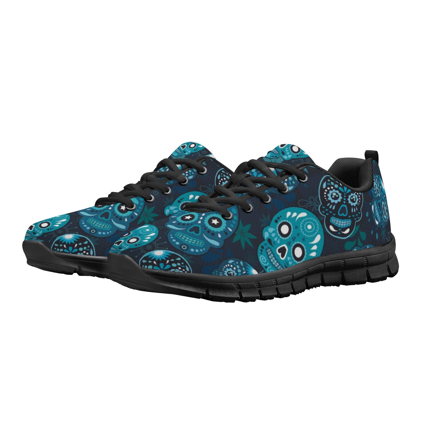 Sugar skull day of the dead pattern Women's Running Shoes