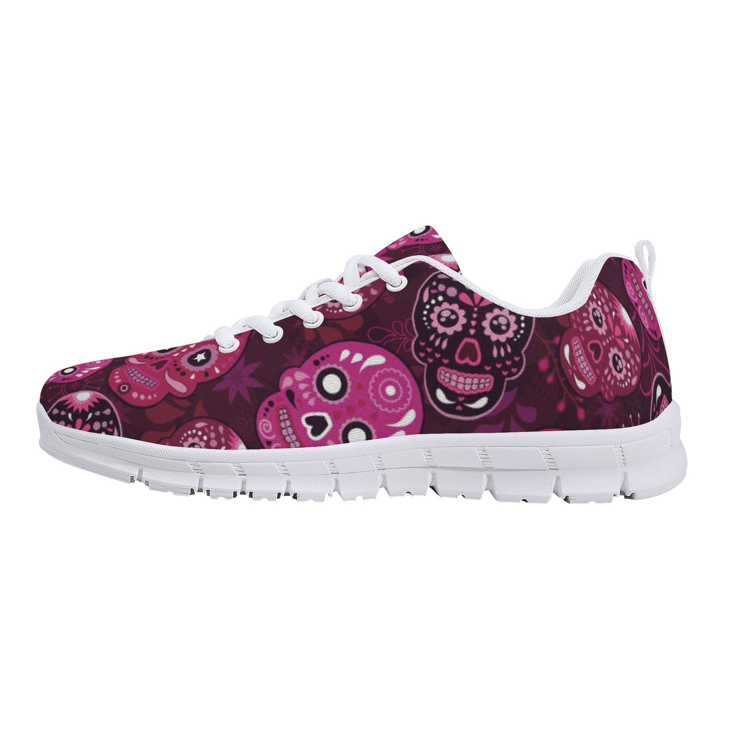 Sugar skull day of the dead pattern Women's Running Shoes