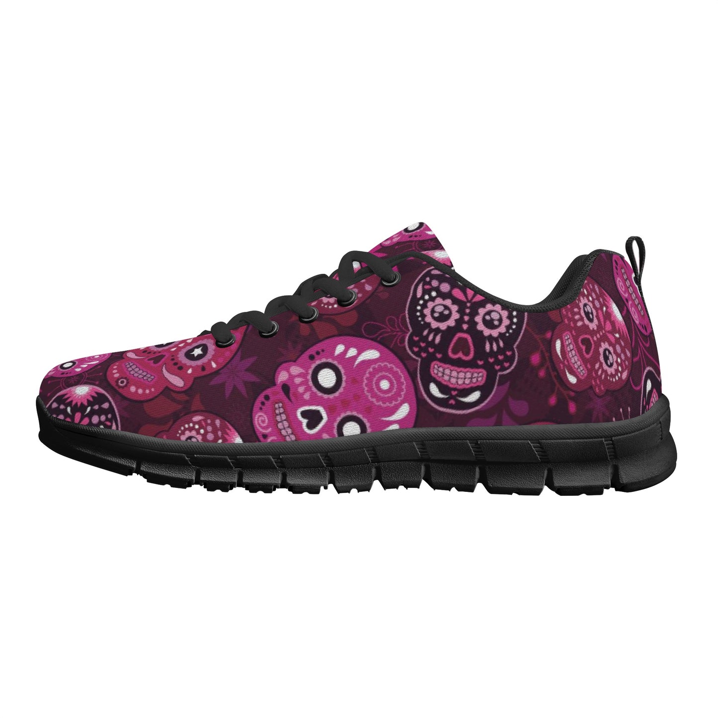 Sugar skull day of the dead pattern Women's Running Shoes