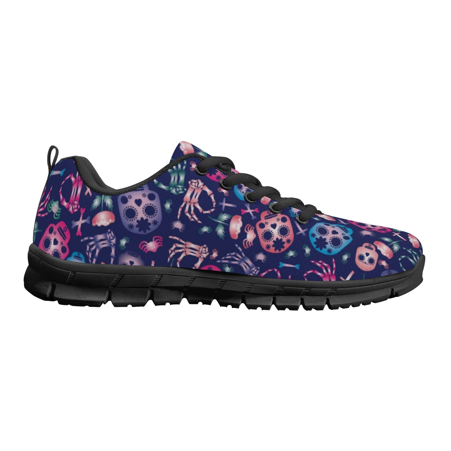 Sugar skull day of the dead pattern Women's Running Shoes