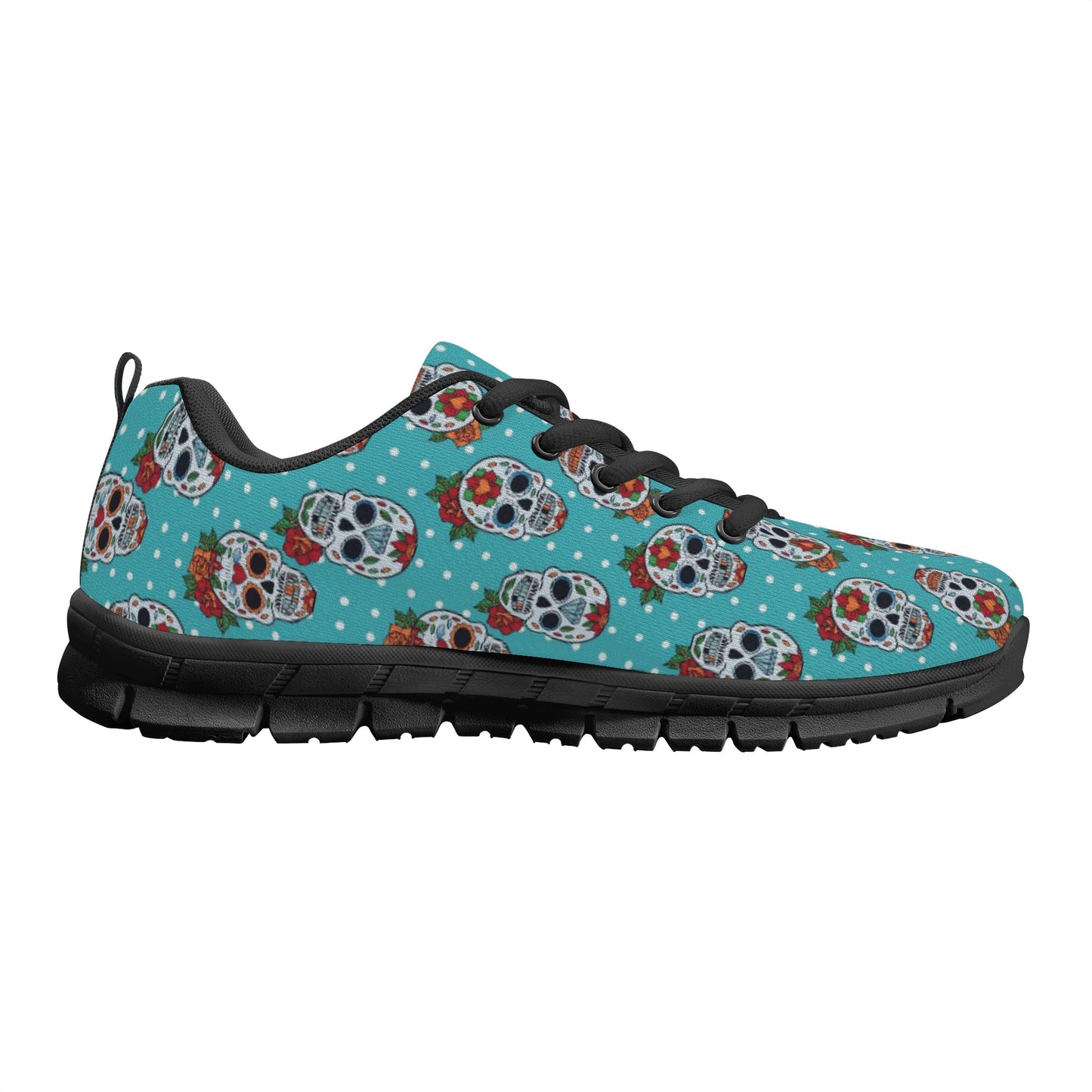 Sugar skull day of the dead pattern Women's Running Shoes