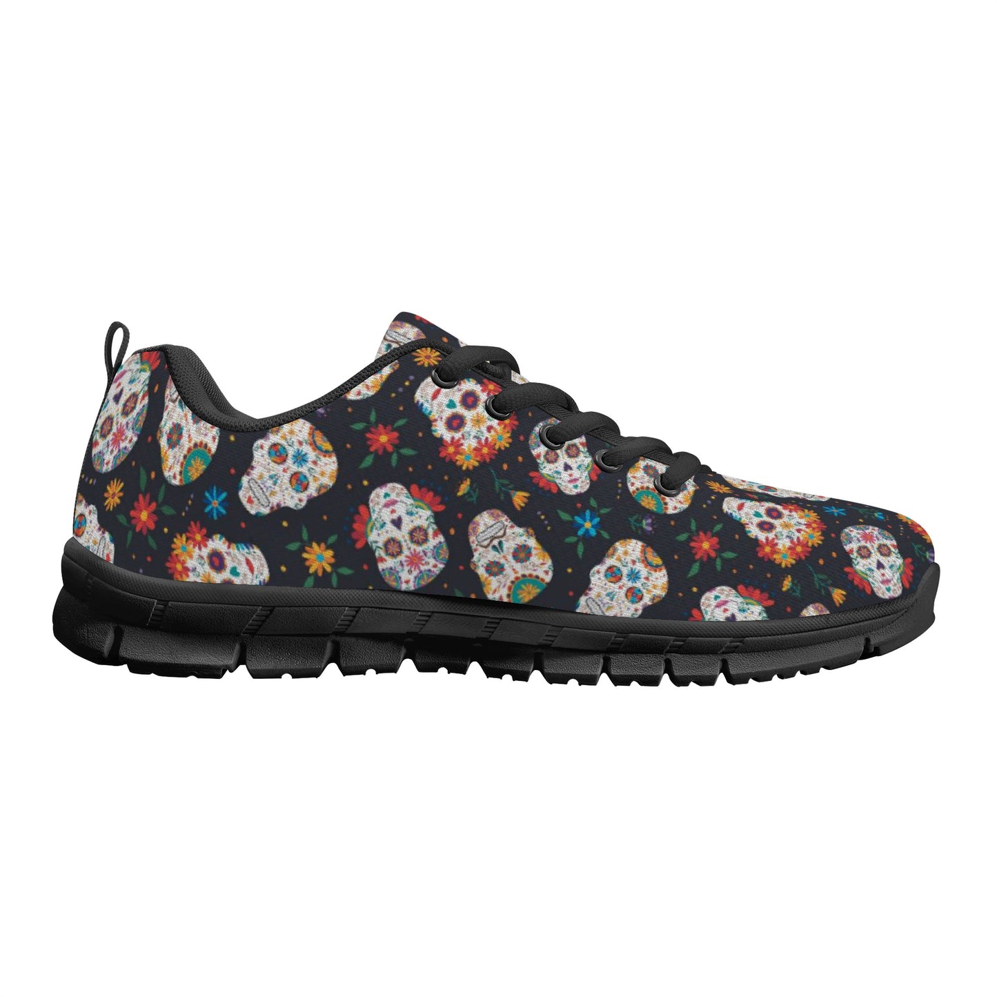 Sugar skull day of the dead pattern Women's Running Shoes