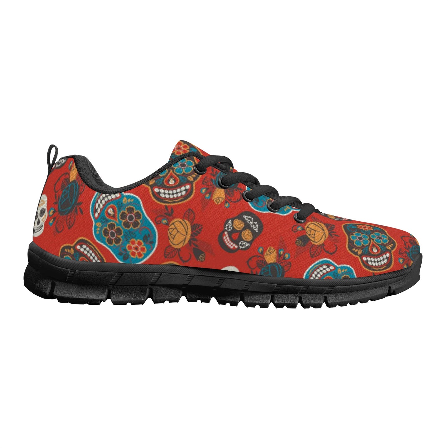 Sugar skull day of the dead pattern Women's Running Shoes