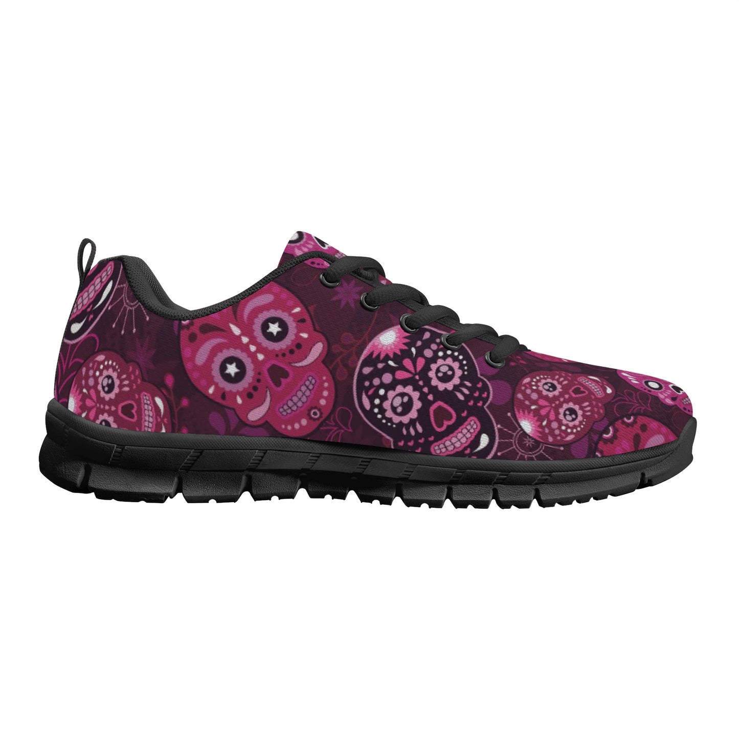 Sugar skull day of the dead pattern Women's Running Shoes