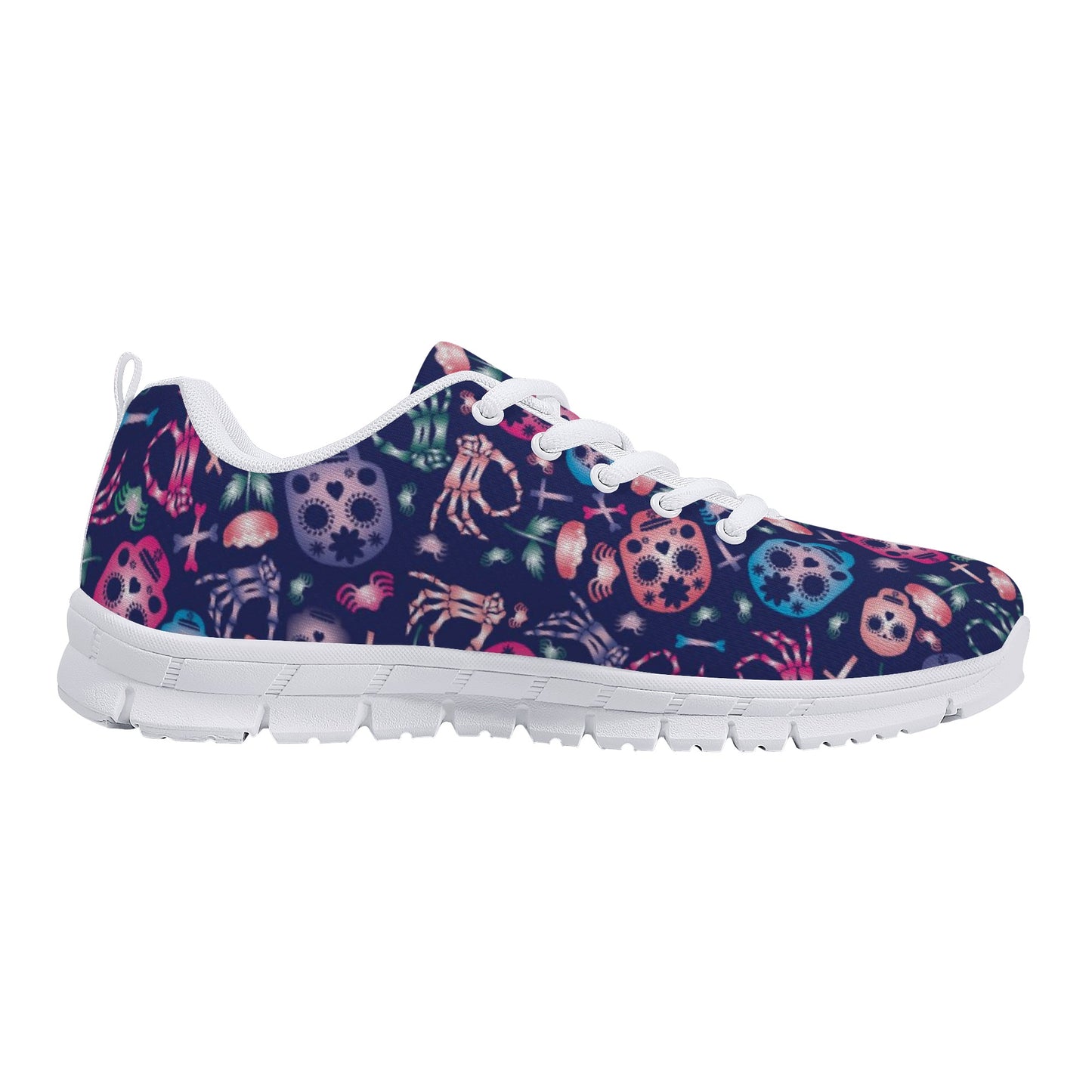 Sugar skull day of the dead pattern Women's Running Shoes