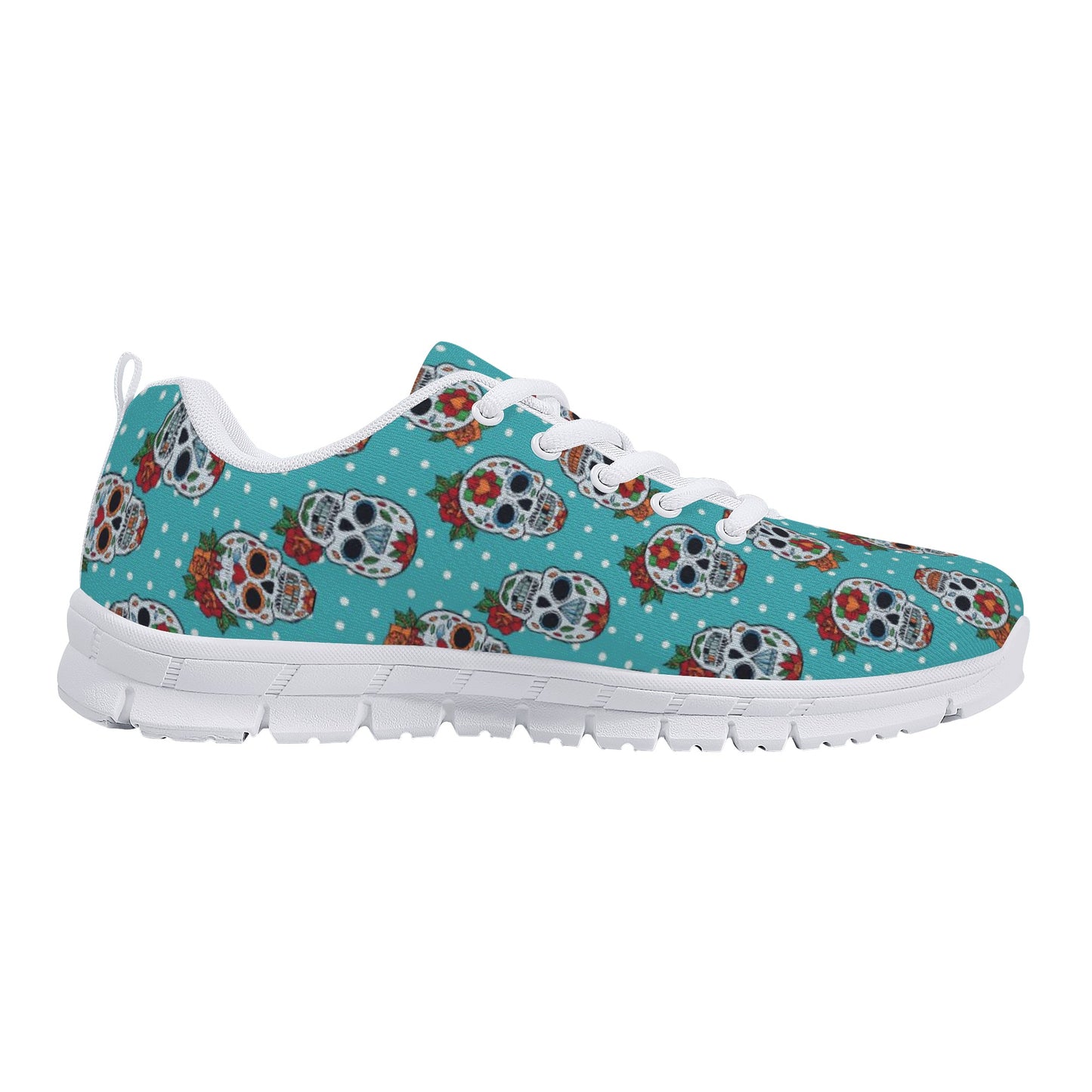 Sugar skull day of the dead pattern Women's Running Shoes