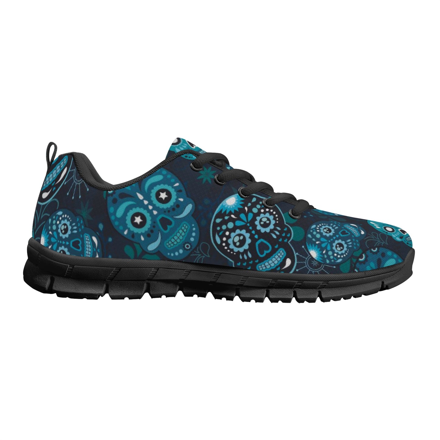 Sugar skull day of the dead pattern Women's Running Shoes