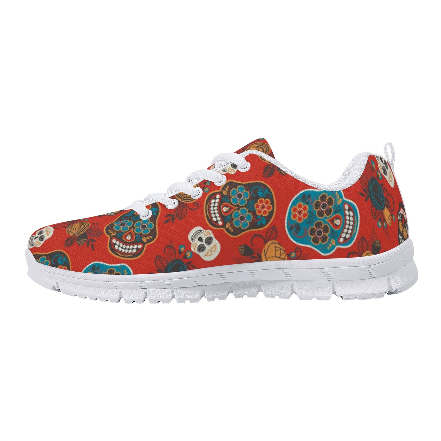 Sugar skull day of the dead pattern Women's Running Shoes