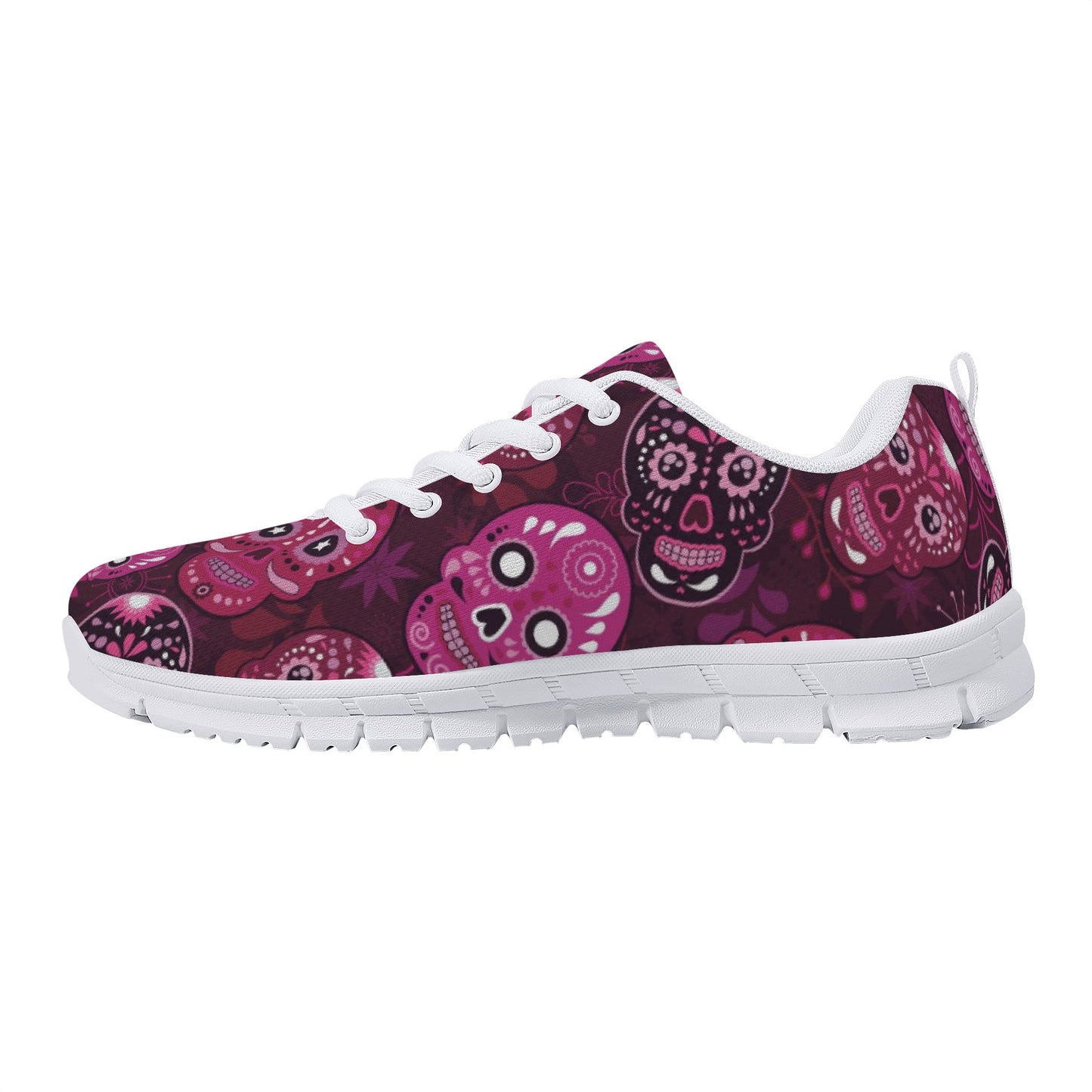 Sugar skull day of the dead pattern Women's Running Shoes