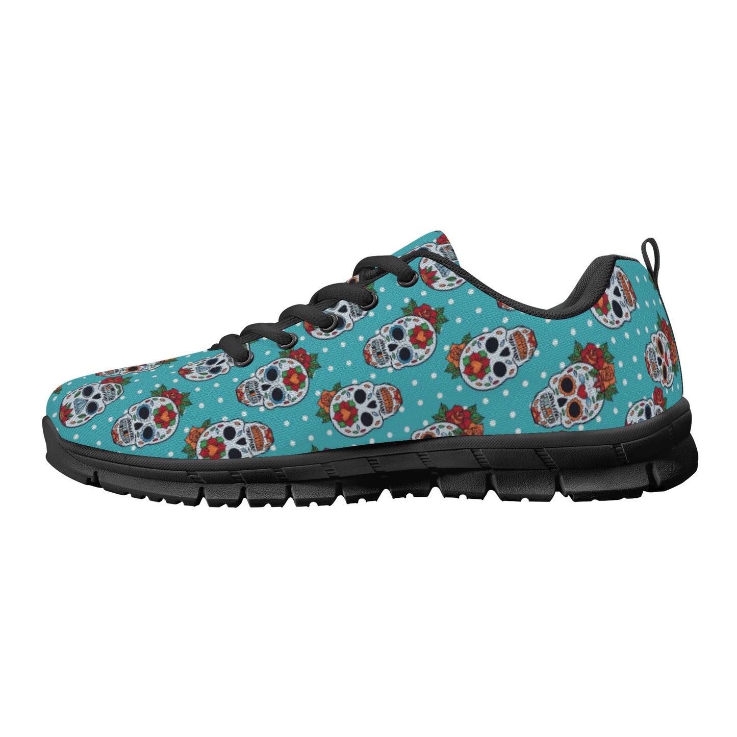 Sugar skull day of the dead pattern Women's Running Shoes