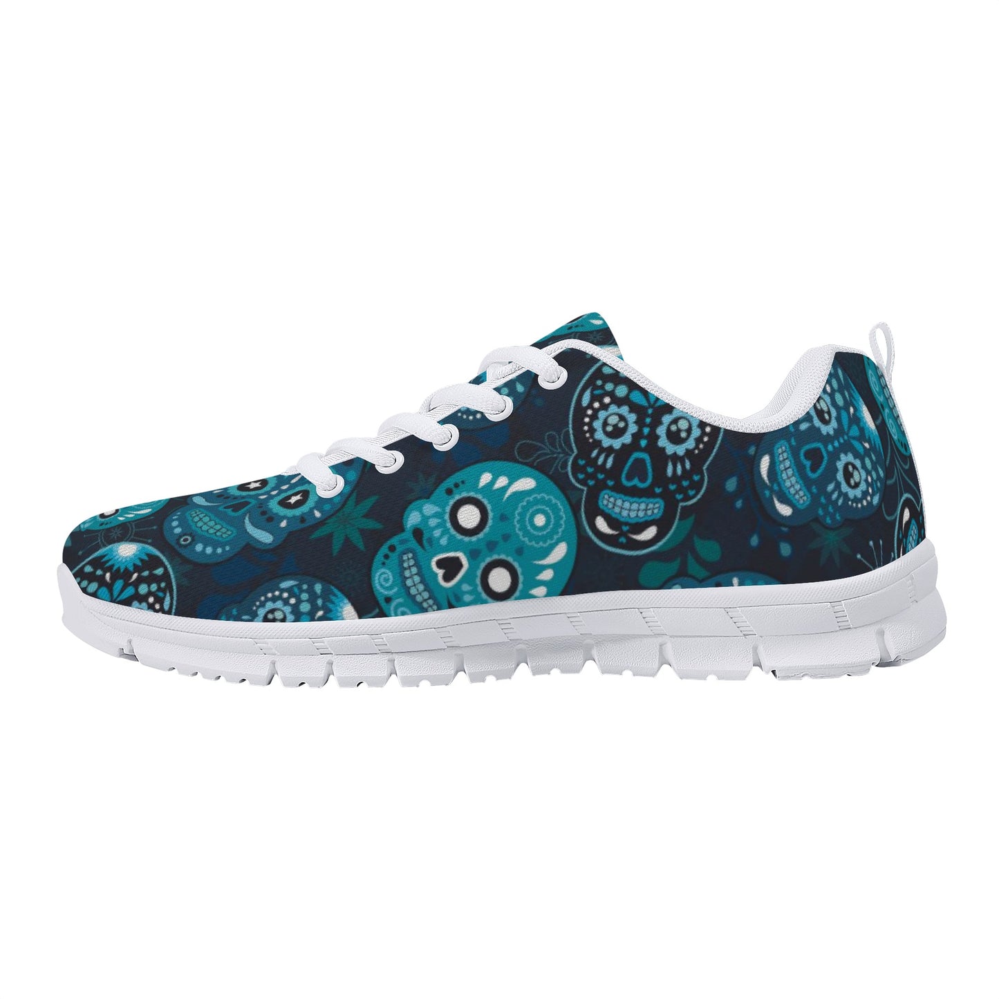 Sugar skull day of the dead pattern Women's Running Shoes