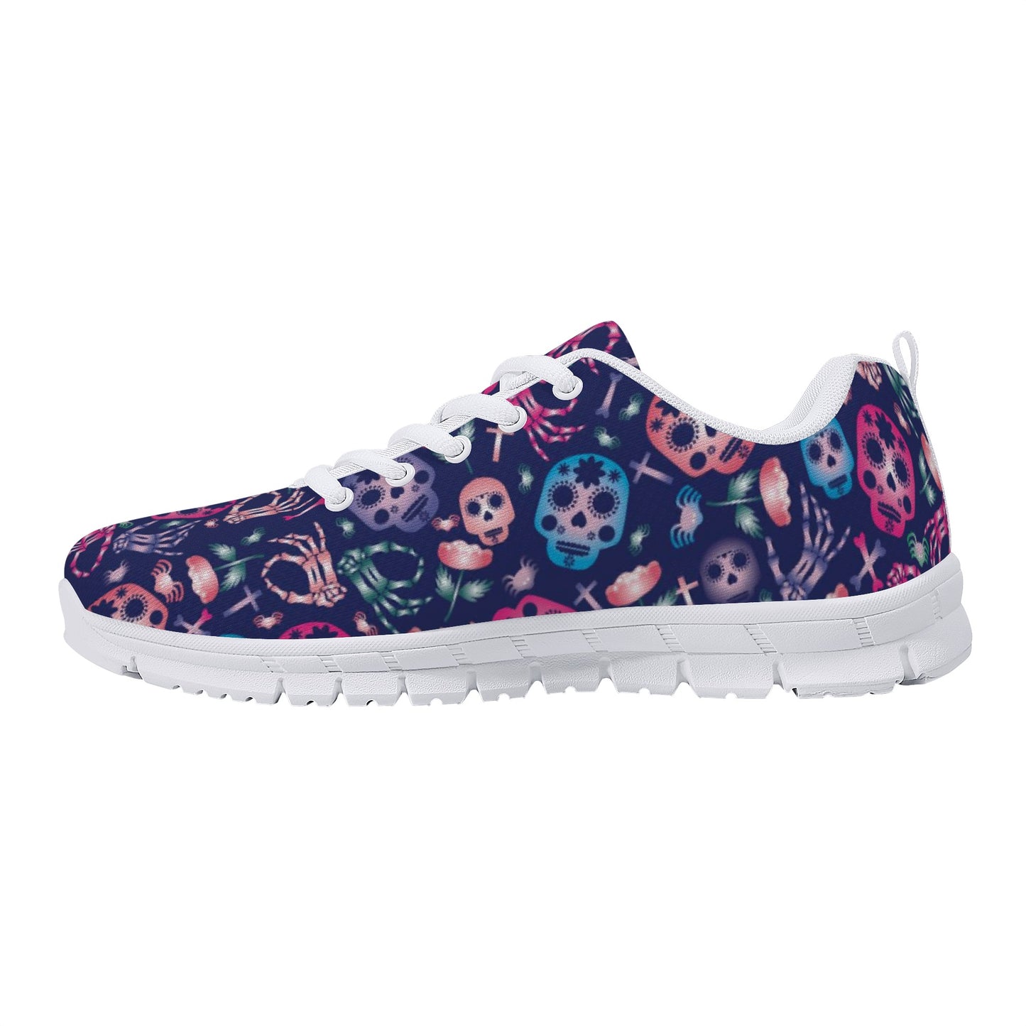 Sugar skull day of the dead pattern Women's Running Shoes