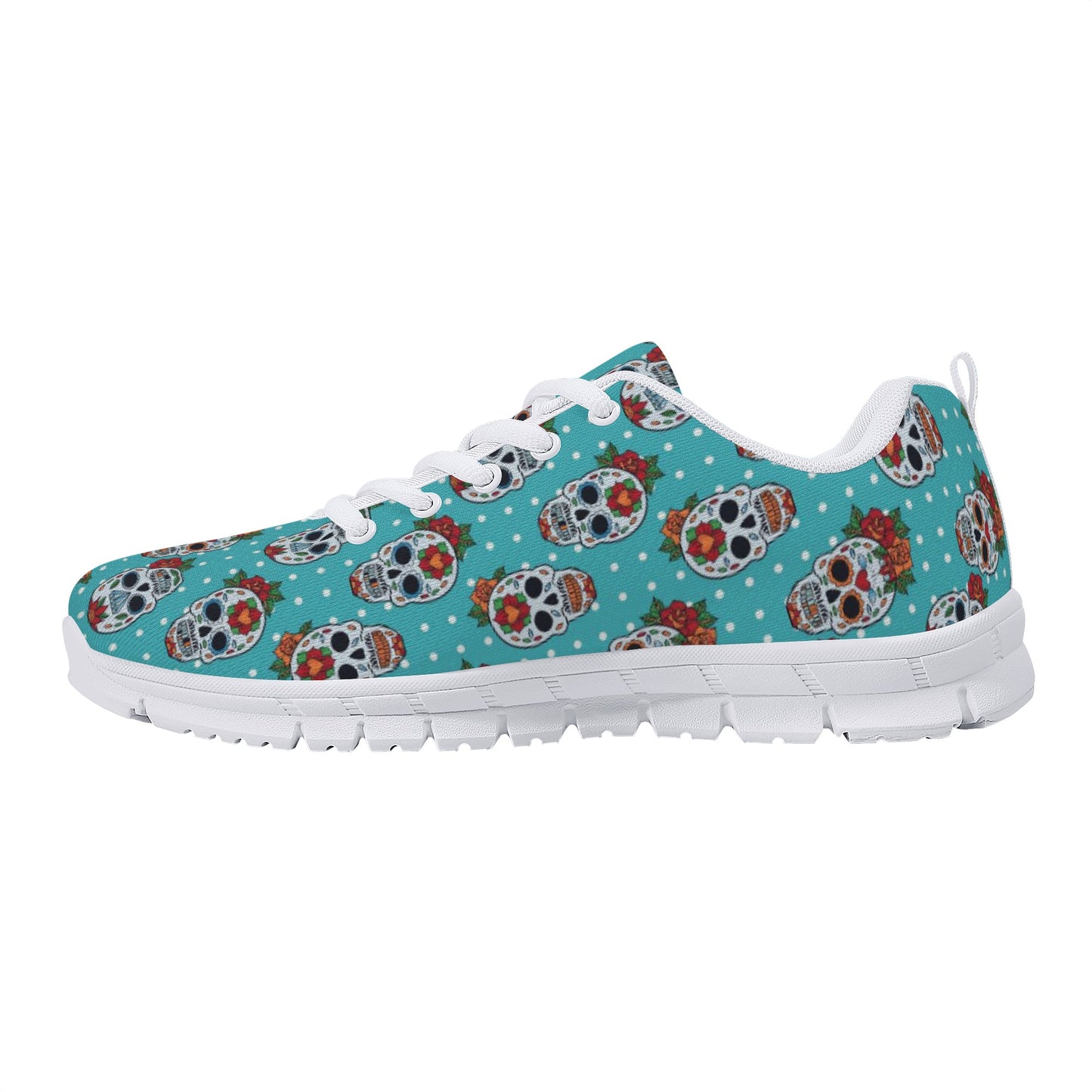 Sugar skull day of the dead pattern Women's Running Shoes