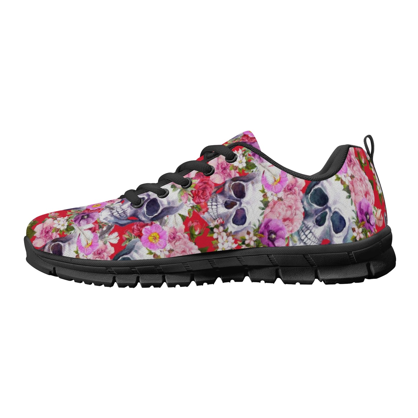 Sugar skull day of the dead pattern Women's Running Shoes