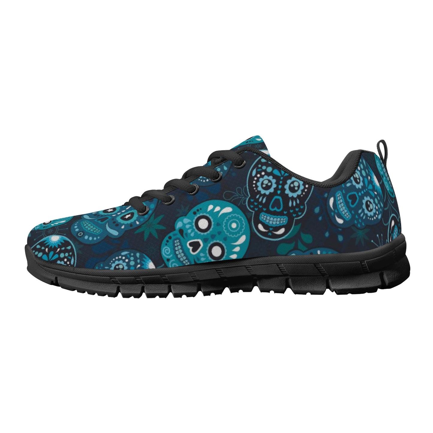 Sugar skull day of the dead pattern Women's Running Shoes