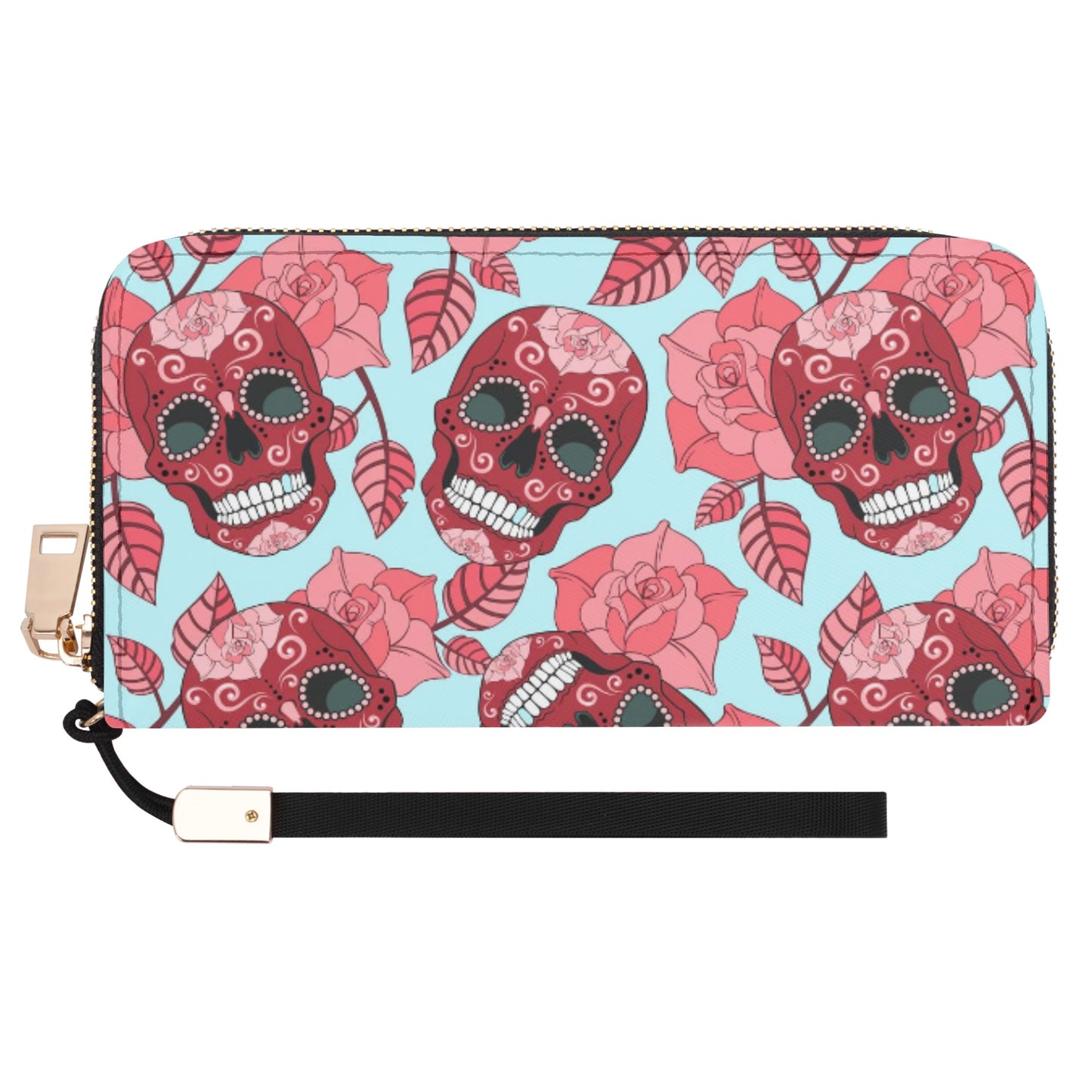 Sugar skull day of the dead gothic Halloweeen Casual Clutch Wallet