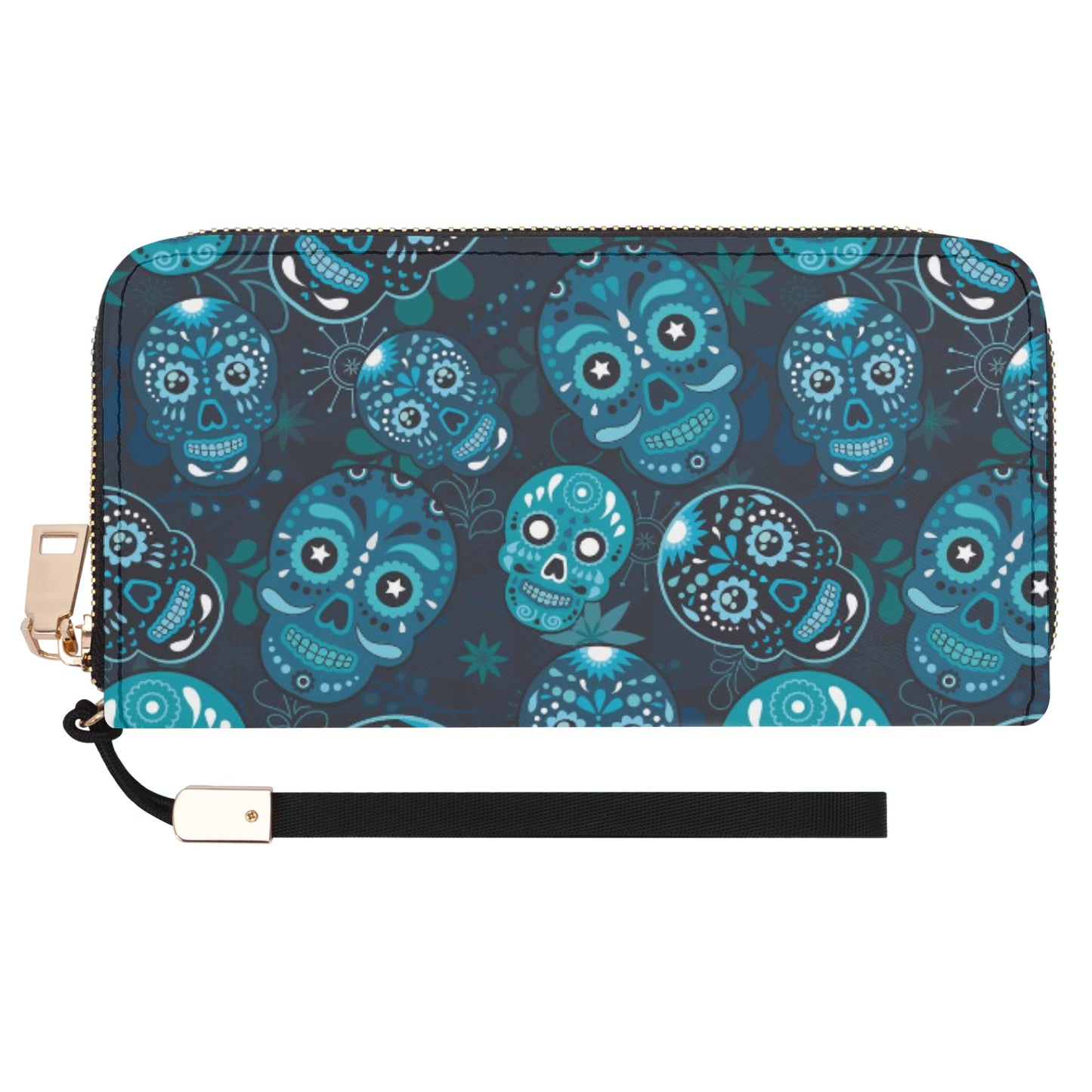 Sugar skull day of the dead Halloween gothic Casual Clutch Wallet