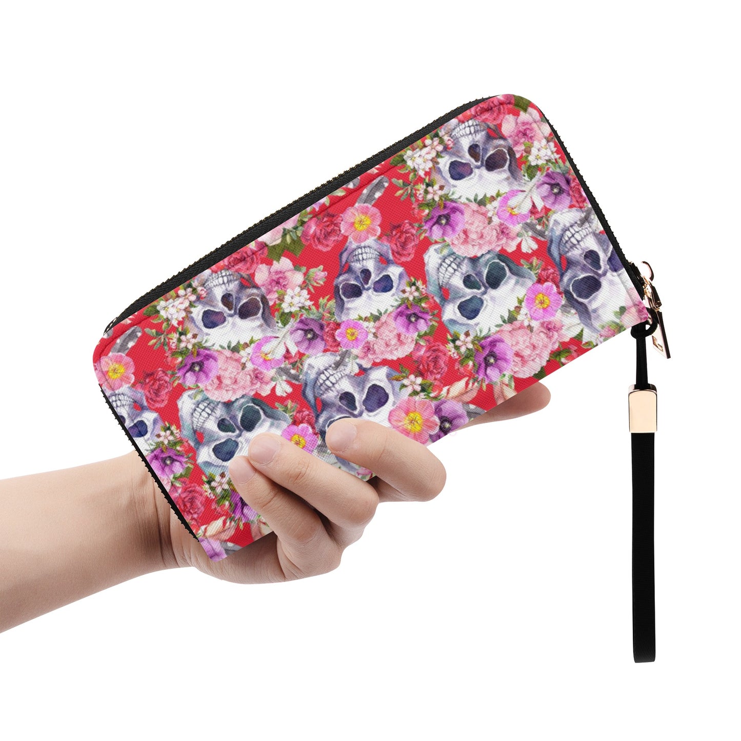 Sugar skull day of the dead gothic Halloweeen Casual Clutch Wallet