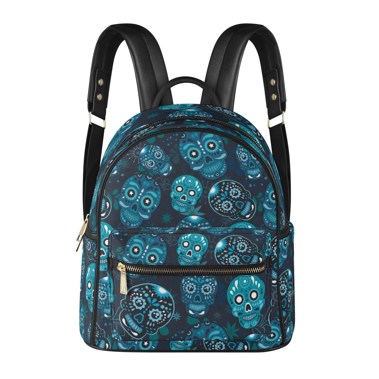 Day of the dead sugar skull Women's Casual PU Backpack