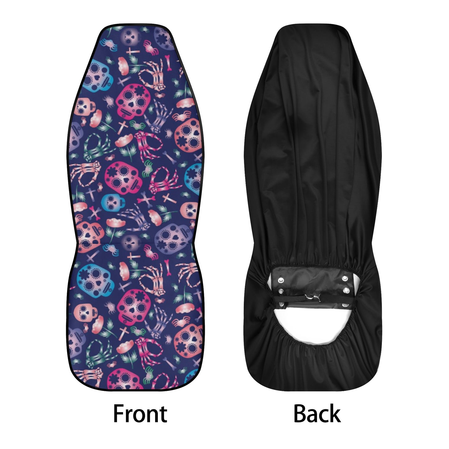 Day of the dead sugar skull Halloween Car Seat Cover Set
