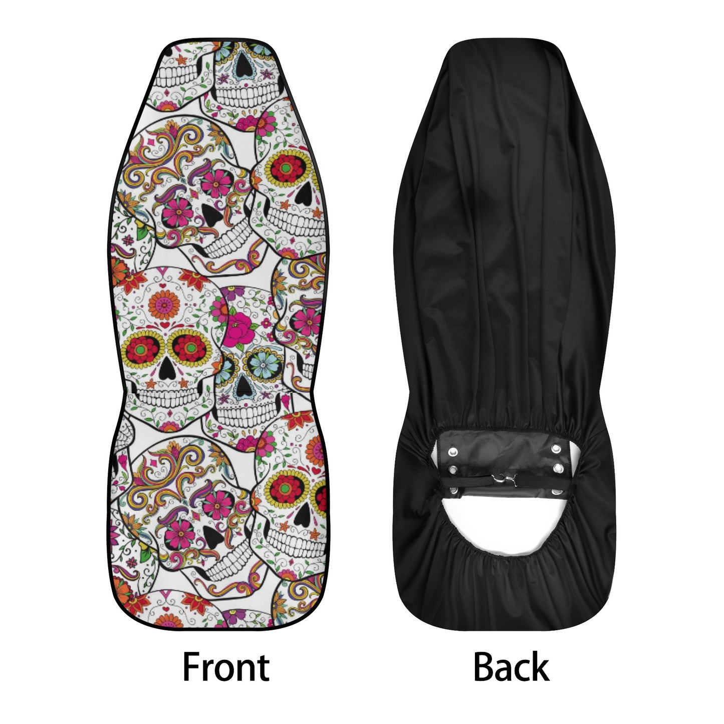 Day of the dead sugar skull Halloween Car Seat Cover Set