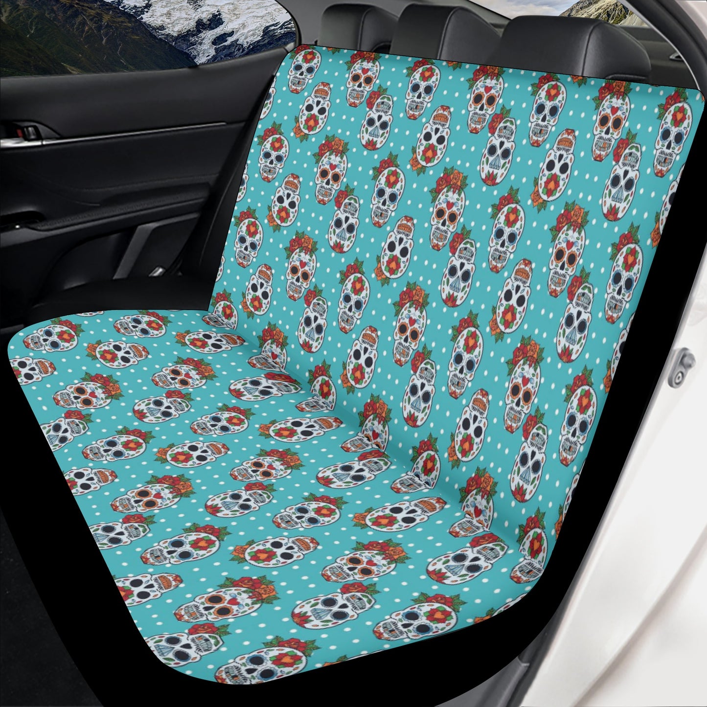 Sugar skull Day of the dead Mexican skull Car Seat Cover Set