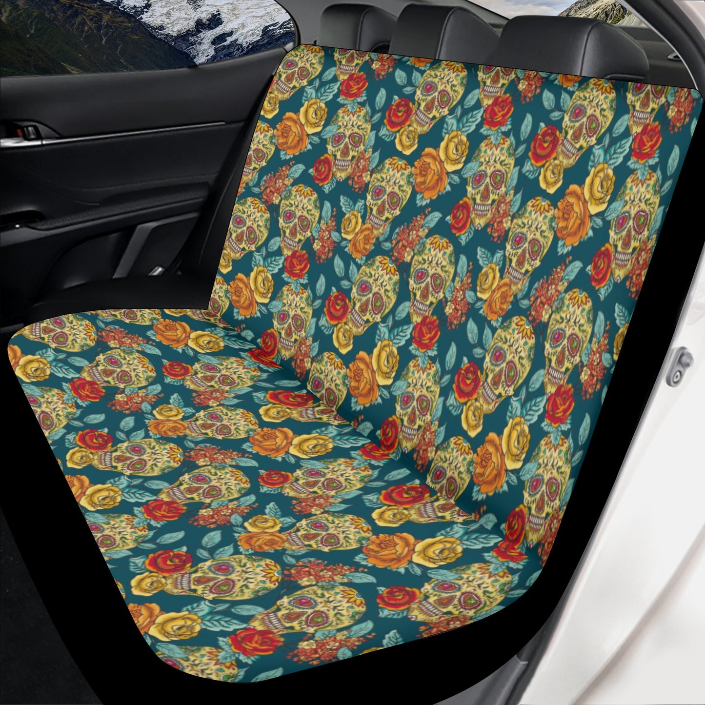 Sugar skull Day of the dead Mexican skull Car Seat Cover Set