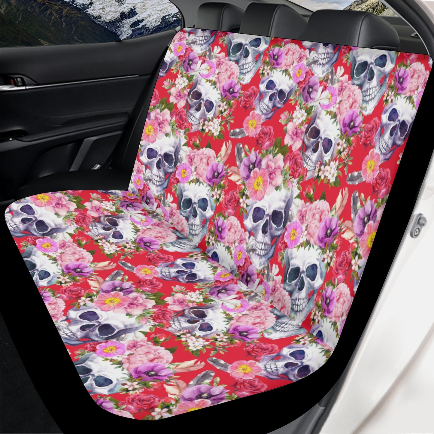 Day of the dead sugar skull Halloween Car Seat Cover Set